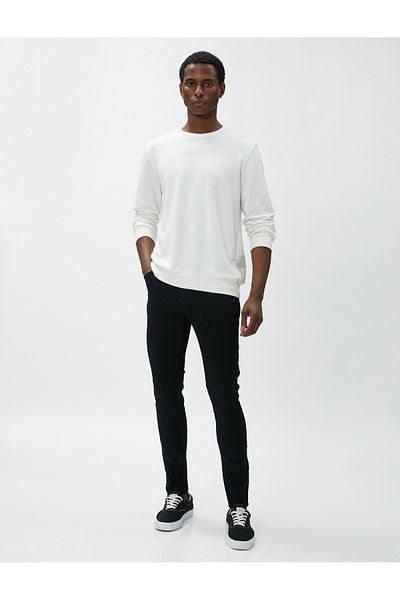 Koton Justin Skinny Jeanshose für Herren - Schwarz 4wam40026nd
