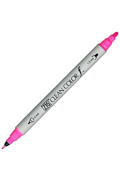 Zig Clean Color F Tcs-6000t 003 Fl Pink Double Sided Pen