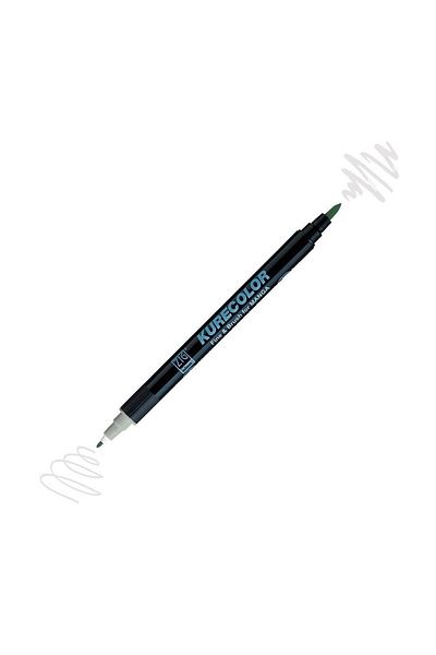 Zig Kurecolor Mangaka Fine&Brush Double Sided Pen Cnkc-2200 No 801 Light Gray