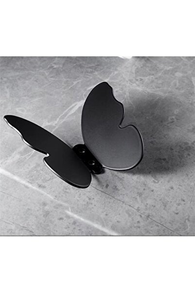 evimobidesign Kelebek Desenli Metal Askılık - Dekoratif Metal Elbise Askısı -...