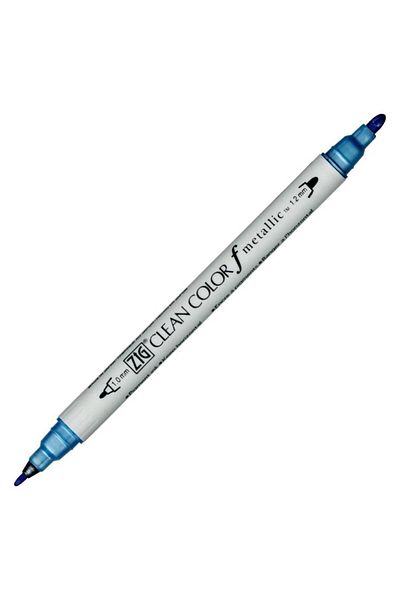 Zig Clean Color F Metallic Tcs-8000 125 Blue Double Sided Pen