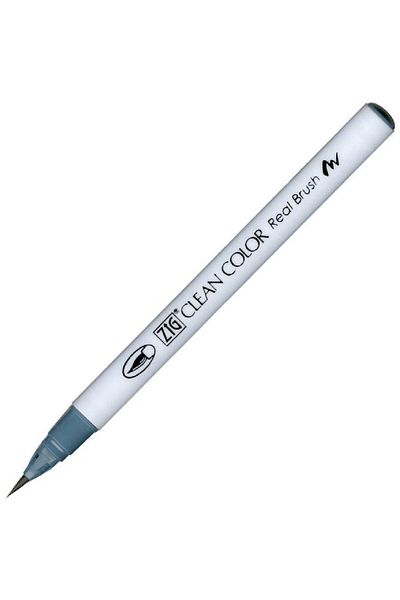 Zig Clean Color Real Brush Rb-6000At 092 Blue Gray Brush Tip Pen