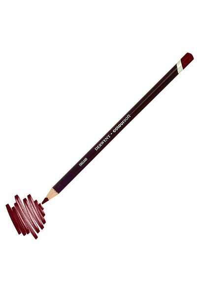 Derwent C130 Deep Red Coloursoft Dry Crayons