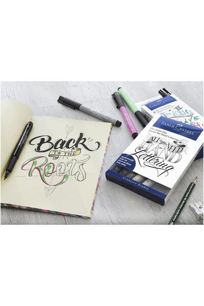 Faber Castell Pitt Artist Pen Set of 4 - Black Tones, Calligraphy, 267115