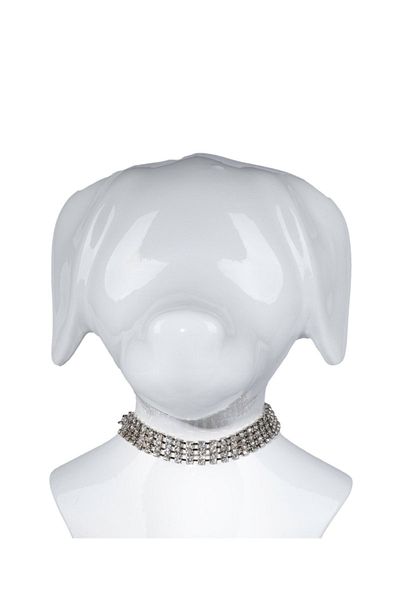 reyselstyle Luxury White Stoned Cat and Dog Collar