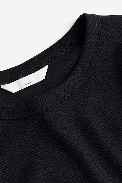 H&M MAMA Ribbed jersey top