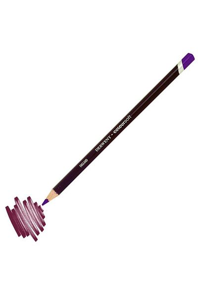 Derwent C240 Bright Purple Coloursoft Dry Crayons