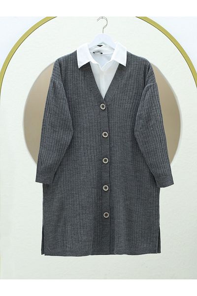 Modamorfo Smoked Araboy Knitwear Cardigan - Buttoned