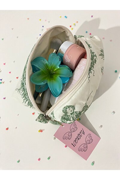 1çokşey حقيبة مكياج كبيرة الحجم بنمط الفلاحين الفرنسيين من Tolie