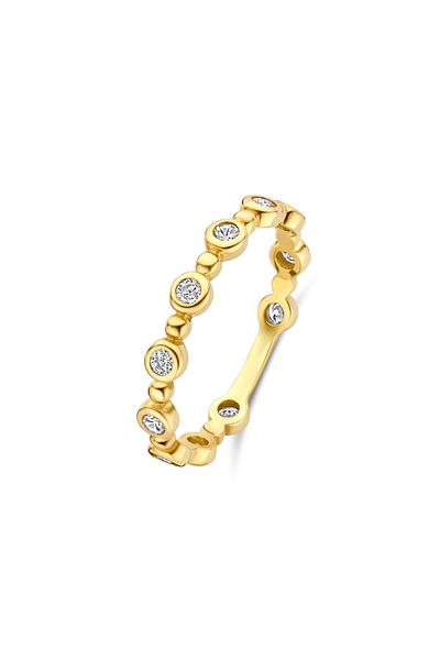 Beloro Jewels Monte Napoleone Stella 9 Karat Goldring mit Zirkonia Bo330037