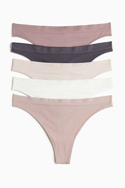 H&M 5-pack seamless thong briefs