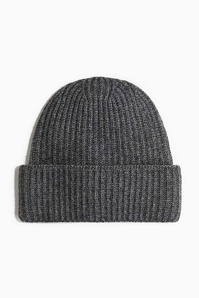 H&M Ribbed wool-blend hat