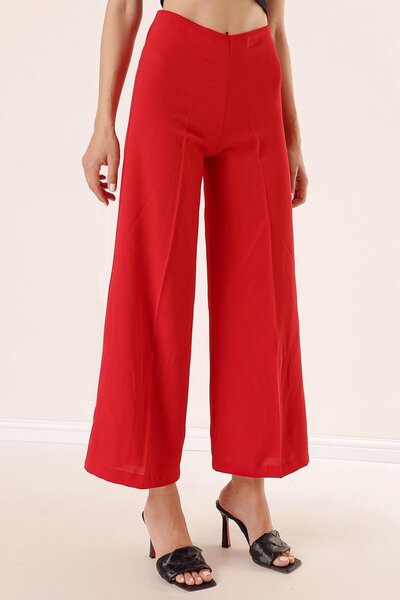 By Saygı Crepe Palazzo Trousers