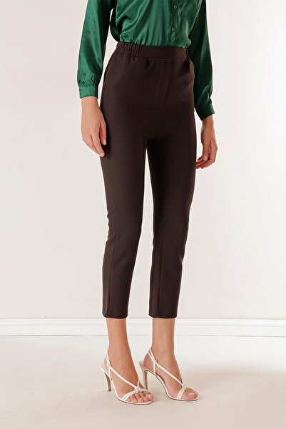 By Saygı Beli Lastikli Cepli Dabıl Pantolon