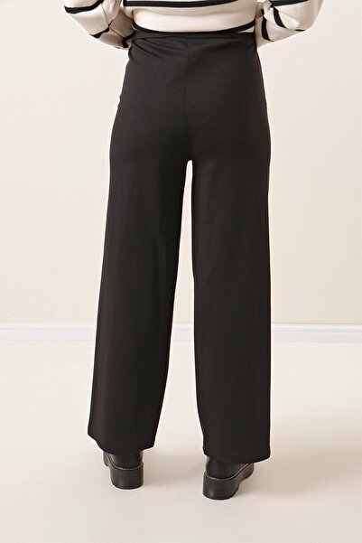 By Saygı Wide Leg Grass Scuba Crepe Trousers