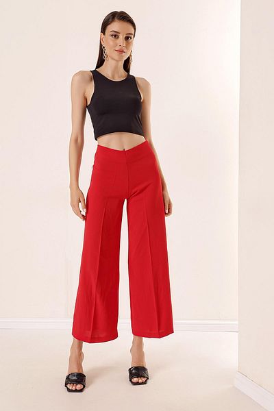 By Saygı Crepe Palazzo Trousers