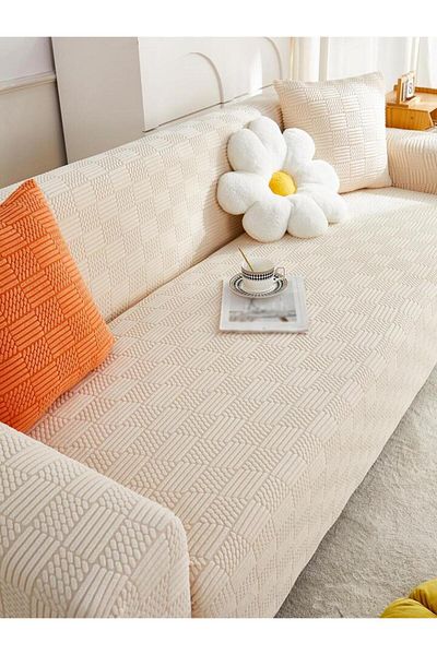 uzhanem Seat Cover Seat Cover 1 Piece for 3Seater Sofa Lycra High Quality