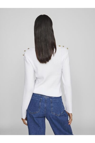 VILA Oberteil mit langen Ärmeln Rundhals