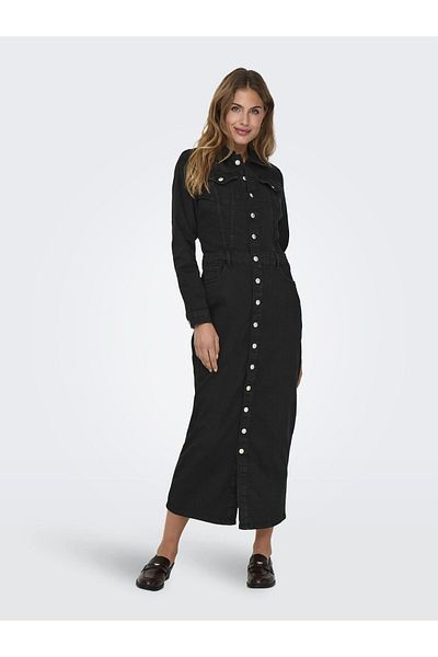 ONLY Jeanskleid ONLELLEN Langes Kleid