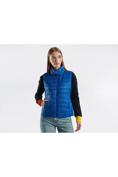 United Colors of Benetton Women's Midnight Blue Recycled Polyester Padded Pufa Vest