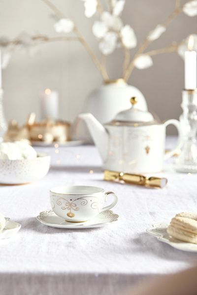 Pip Studio Royal Gold White White Porcelain Coffee Cup 125 ml