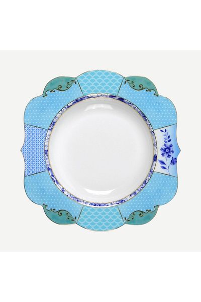 Pip Studio Royal Blue Porcelain Pit Plate 23.5 Cm