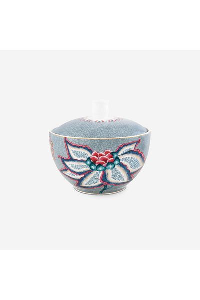 Pip Studio Flower Festival Blue Porcelain Candy Bowl 300 ml