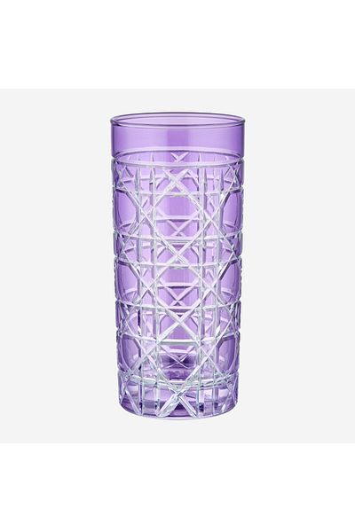 CHIARA ALESSI Gloria 485 ml Purple Glass Water Glass