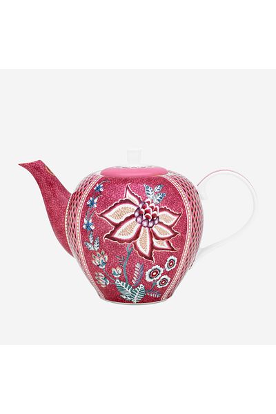 Pip Studio Flower Festival Red Porcelain Teapot 1600 ml