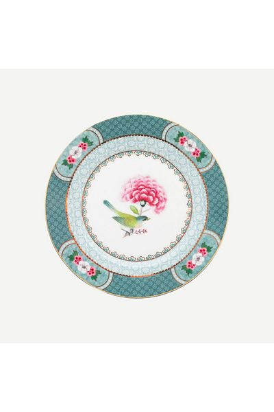 Pip Studio Blushing Birds Blue Porcelain Pastry Plate 17 Cm