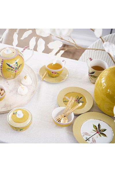 Pip Studio طبق إفطار بورسلين أصفر مقاس 21 سم من La Majorelle