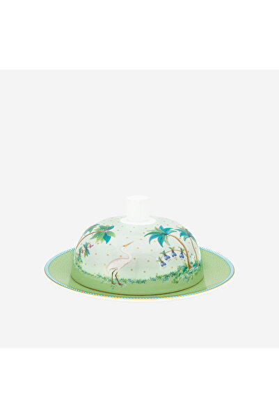 Pip Studio Jolie Green Porcelain Butter 17 Cm