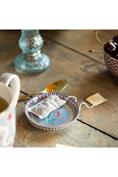 Pip Studio Flower Festival Mavi Porselen Çay Tabağı 9 Cm