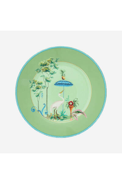 Pip Studio صحن الإفطار الخزفي الأخضر جولي 21 سم