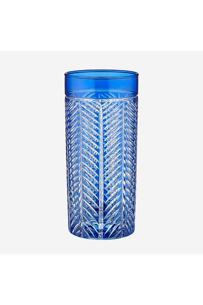 CHIARA ALESSI Lanza Blue Glass Water Cup 485 ml
