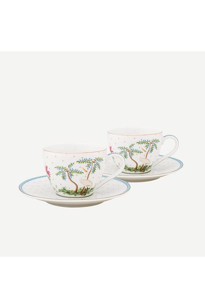 Pip Studio Jolie White Porcelain Coffee Cup Set 120 ml
