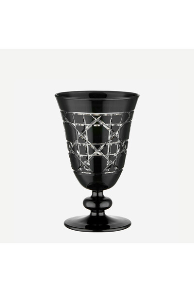 CHIARA ALESSI Gloria Siyah Cam Kadeh 280 Ml