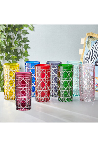 CHIARA ALESSI Gloria Siyah Cam Su Bardağı 485 ml