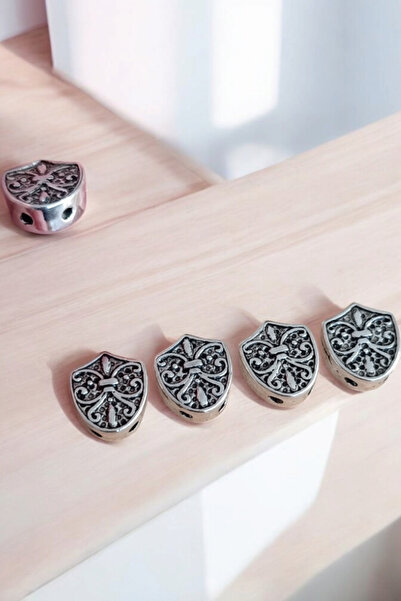 MGA DOĞAL TAŞ مثلث مسبحة معدني كبير الحجم مكون من 5 قطع - مثلث ربط مسبحة