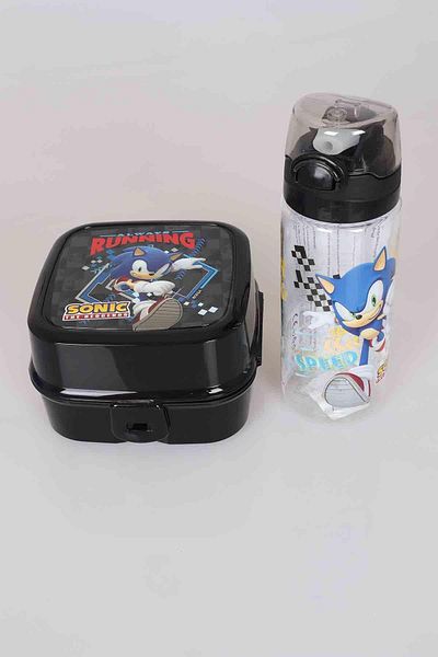 Disney LICENSED SONIC 2-LAYER NUTRITION BOX / LUNCH BOX AND 500 ML TRITAN BOTTLE 2-PACK