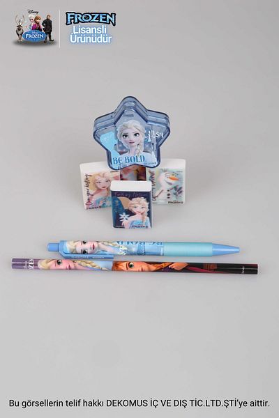 ELSA Creion cu vârf FROZEN ELSA LICENȚIAT 0,7 MM, SET DE CREION STAR DESIGN, GUMĂ DE șters și creion