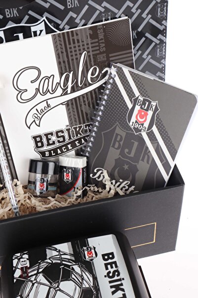 Beşiktaş DEKOMUS Special Boxed - Licensed Besiktas Feeding Bowl and Stationery Set