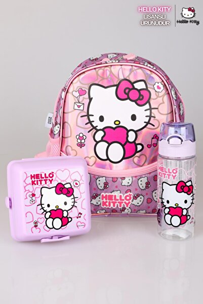 Hello Kitty 32 см односекційний маленький рюкзак для дитячого садка - набір к...