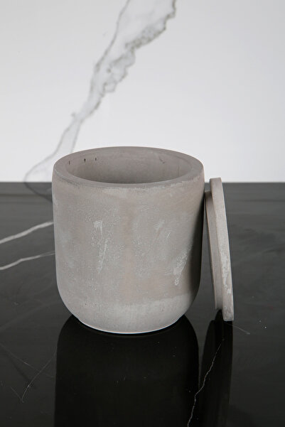 betonmall Marble Patterned Concrete Cotton Box with Lid Decorative Box