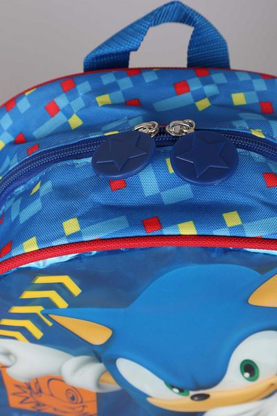 Sonic Sezon Nou Licențiat - Geantă Grădiniță Dimensiune Mică 32 Cm