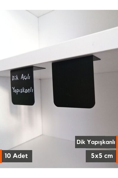 Şeffaf Etiket 10 komada brisivih tabličnih nalepnica, crne nalepnice, lepljiv...