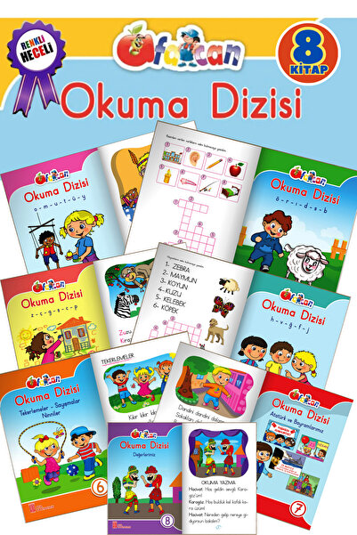 Ata Yayıncılık Afacan Okuma Dizisi 1,sınıf 8 Li Set