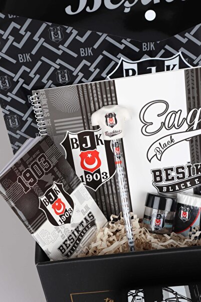 Beşiktaş DEKOMUS Special Boxed - Licensed Besiktas Feeding Bowl and Stationery Set