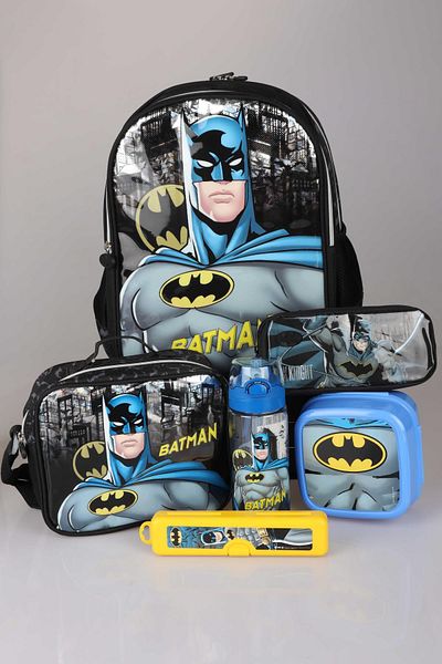 Batman 32CmLicensed Kindergarten Feeding and Pencil Bag - Single Compartment, Small Size