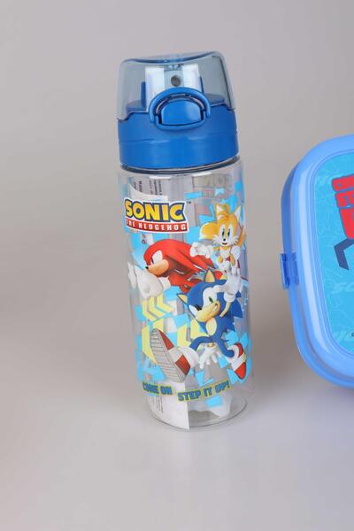 Sonic LİSANSLI SONIC 2 KATLI BESLENME KUTUSU / LUNCH BOX VE 500 ML TRITAN MATARA 2'LİSİ